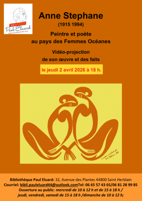 Couverture de Anne St&eacute;phane, peintre et po&egrave;te au pays des femmes oc&eacute;anes