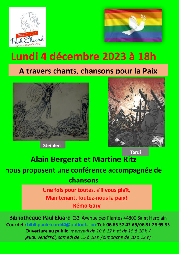 Couverture de Conférence et Chansons Alain Bergerat et Martine Ritz