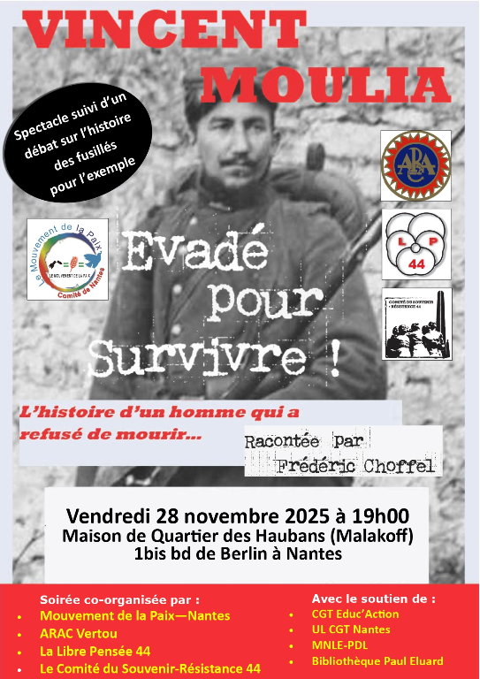 Couverture de Vincent Moulia, évadé pour survivre !